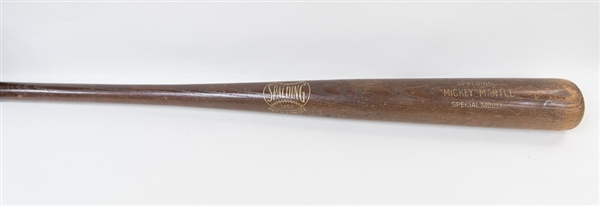 RARE Mickey Mantle Spalding (Model 1856) Special Model Baseball Bat
