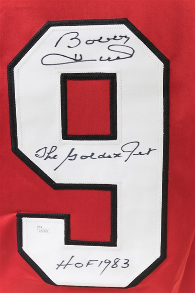 Bobby Hull Autographed Chicago Blackhawks Style Jersey (JSA COA)