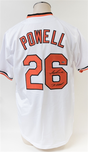 Boog Powell Signed Orioles Style Jersey (Leaf COA)