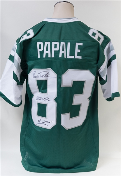 Vince Papale Signed Eagles Style Papale Jersey (JSA COA)
