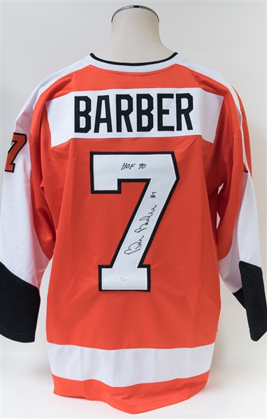 Bill Barber Signed Flyers Jersey (JSA COA)