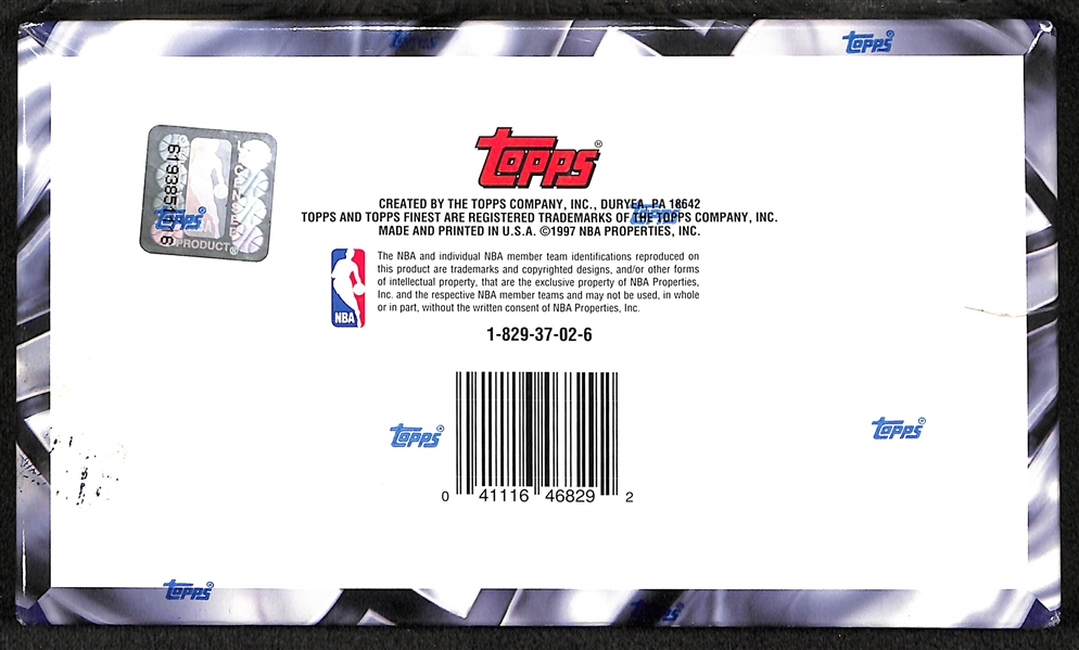 1996-97 Topps Finest Basketball Series 2 Sealed/Unopened Hobby Box (24 packs)