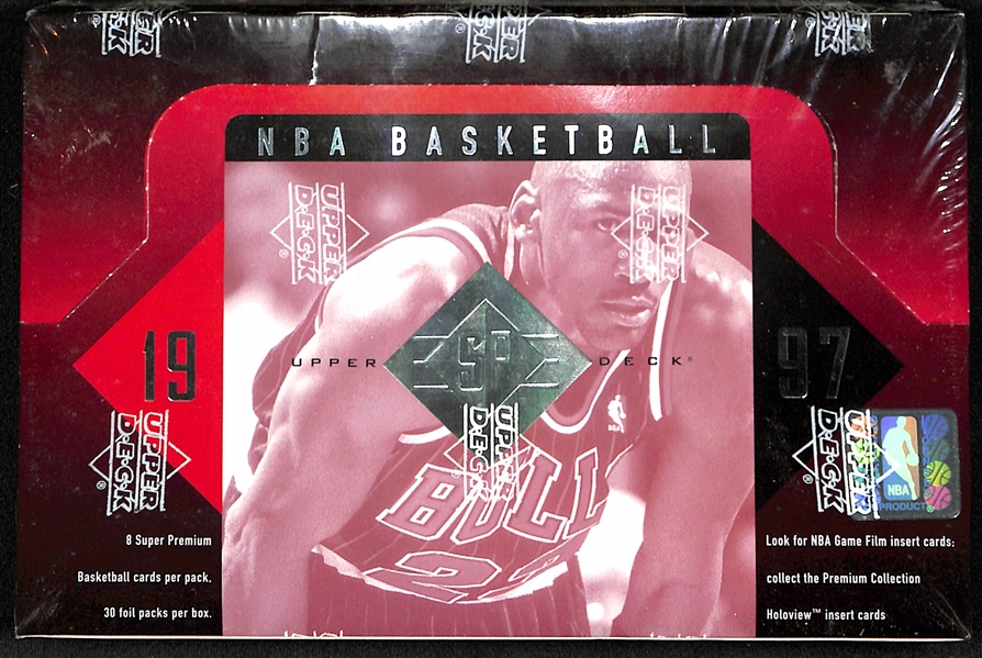 1997-98 Upper Deck SP Basketball Sealed/Unopened Hobby Box (30 packs w/ 8 cards per pack)