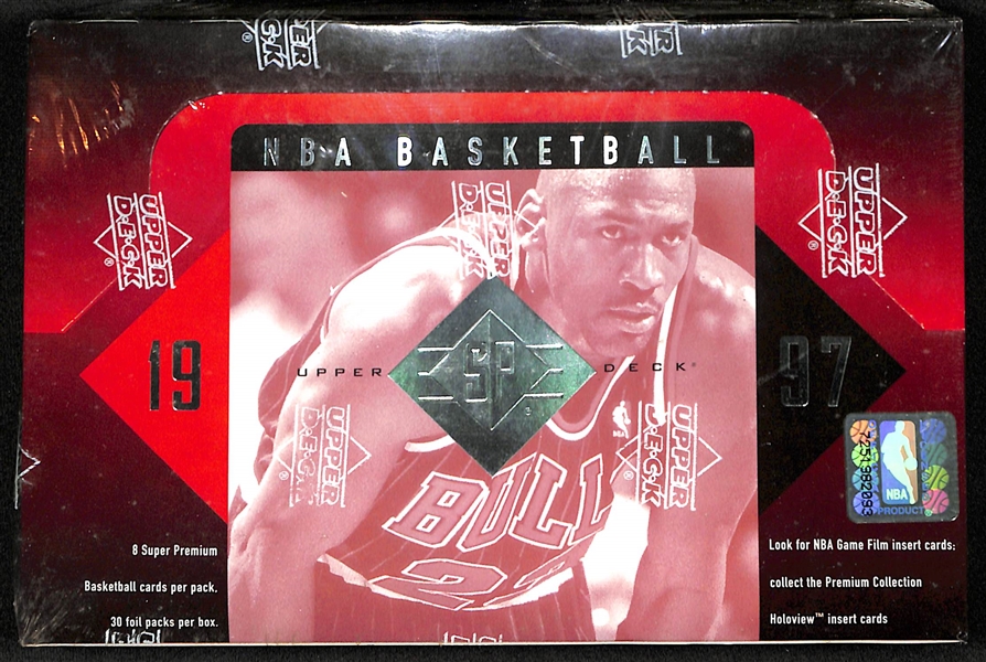 1997-98 Upper Deck SP Basketball Sealed/Unopened Hobby Box (30 packs w/ 8 cards per pack)