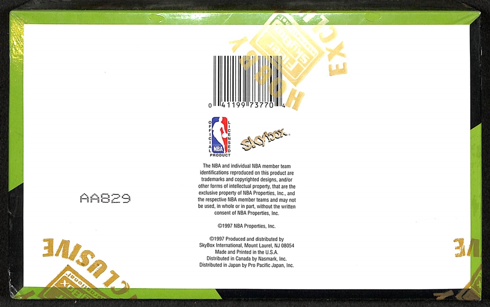 1997-98 Skybox Z-Force Series 1 Sealed/Unopened Hobby Basketball Box (36 packs w/ 8 cards per pack)