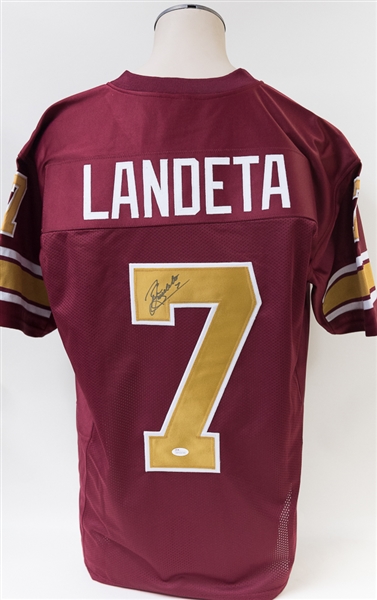 Sean Landeta Signed Philadelphia Stars (USFL) Style Jersey (JSA COA)