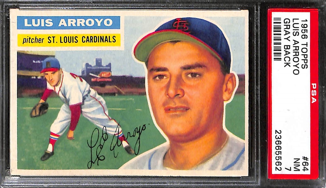 Lot of (13) 1956 Topps Baseball Cards PSA 7 - High-Grade - w. Ned Garver!