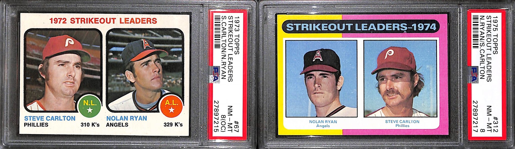 Lot of (24) Assorted High-End Topps Nolan Ryan Cards from 1973-1979 - Many PSA Graded 7 & Up