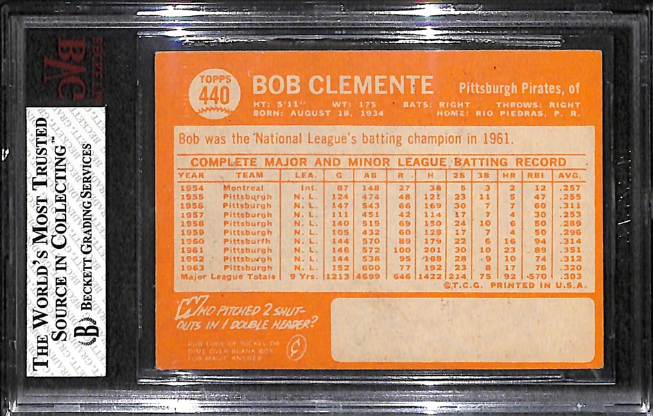 1964 Topps #440 Roberto Clemente PSA 5