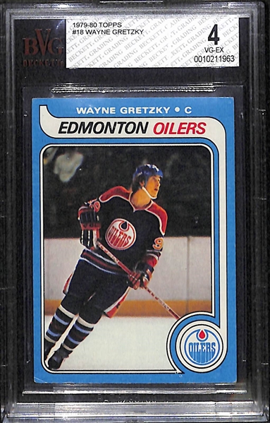 1979-80 Topps Wayne Gretzky Rookie Card Graded BVG 4
