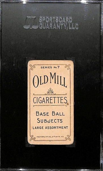 1910 Old Mill Cigarettes T210 Cooney Series 7 SCG 20 (Fair)