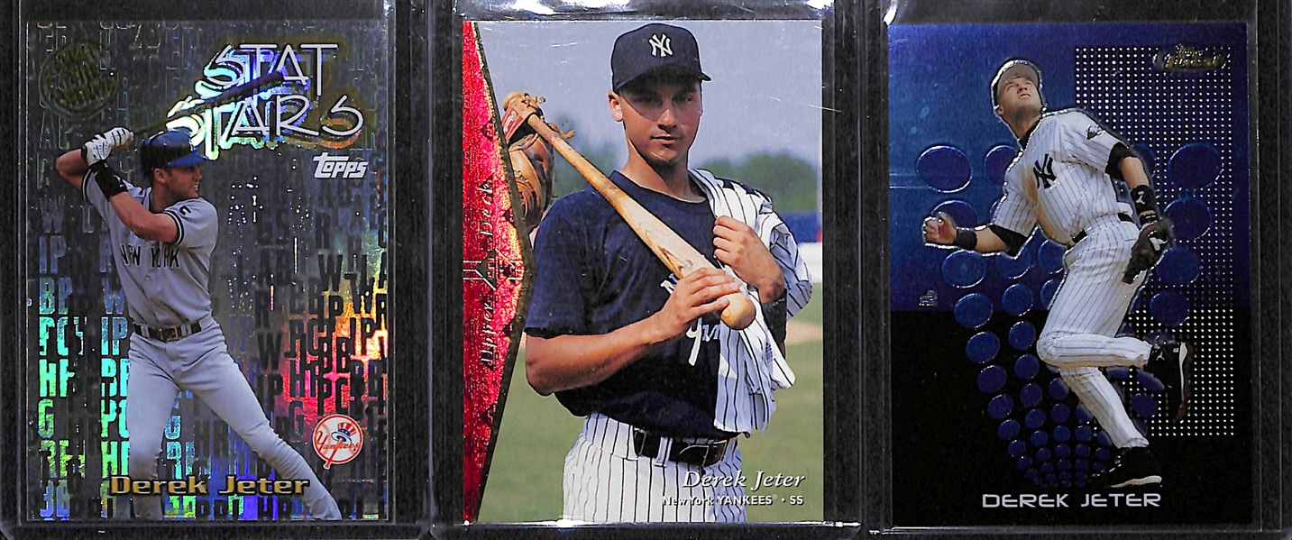Lot of 100 Derek Jeter Cards inc. 1993 T. Rookie and Many Inserts