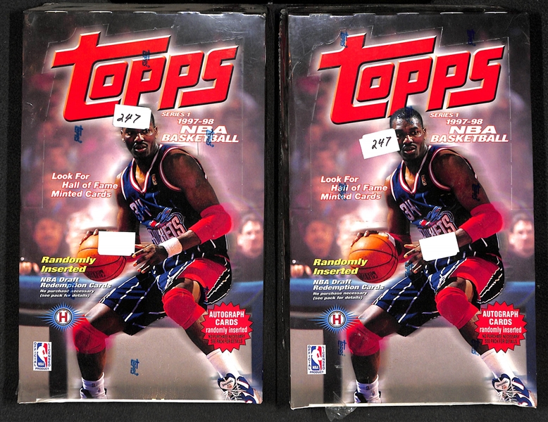 Lot of (4) 1997-98 Topps Basketball Series 1 Sealed Wax Boxes