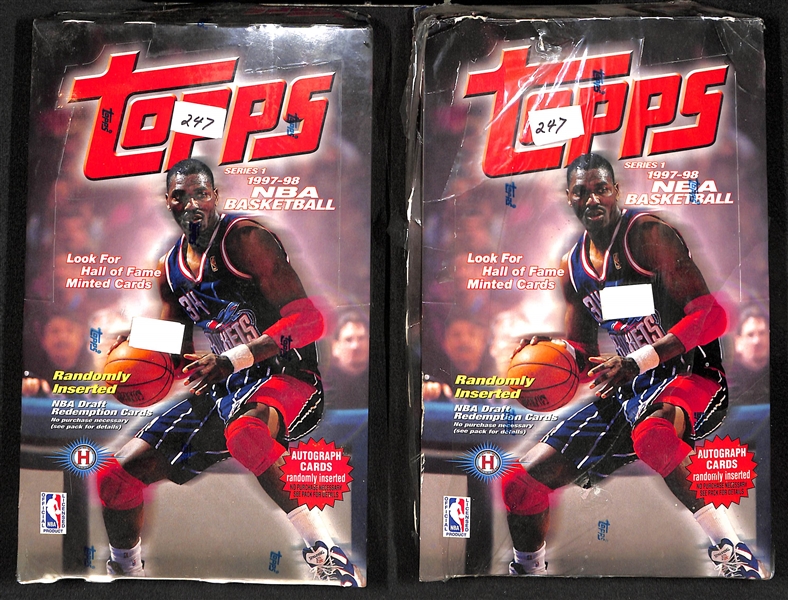 Lot of (4) 1997-98 Topps Basketball Series 1 Sealed Wax Boxes