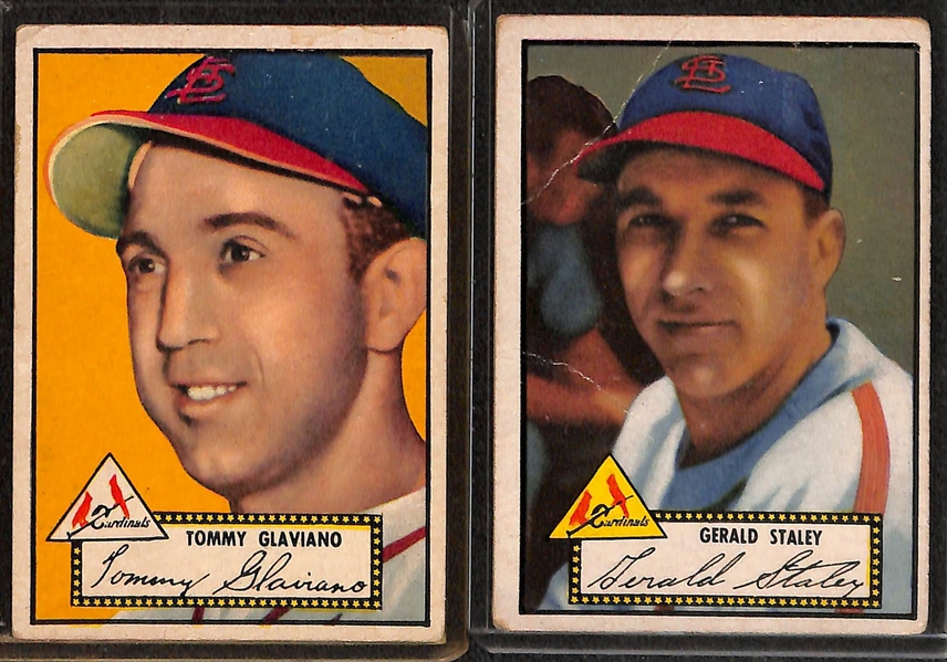 Lot of 10 - 1952 Topps Baseball Cards w. Pete Runnels