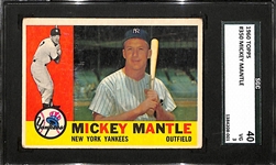 1960 Topps Mickey Mantle #350 SGC 40 (VG)