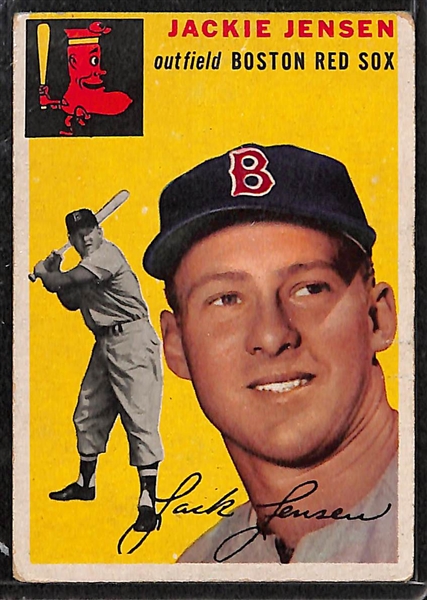 Lot of 50 Different 1954 Topps Baseball Cards w. Eddie Mathews