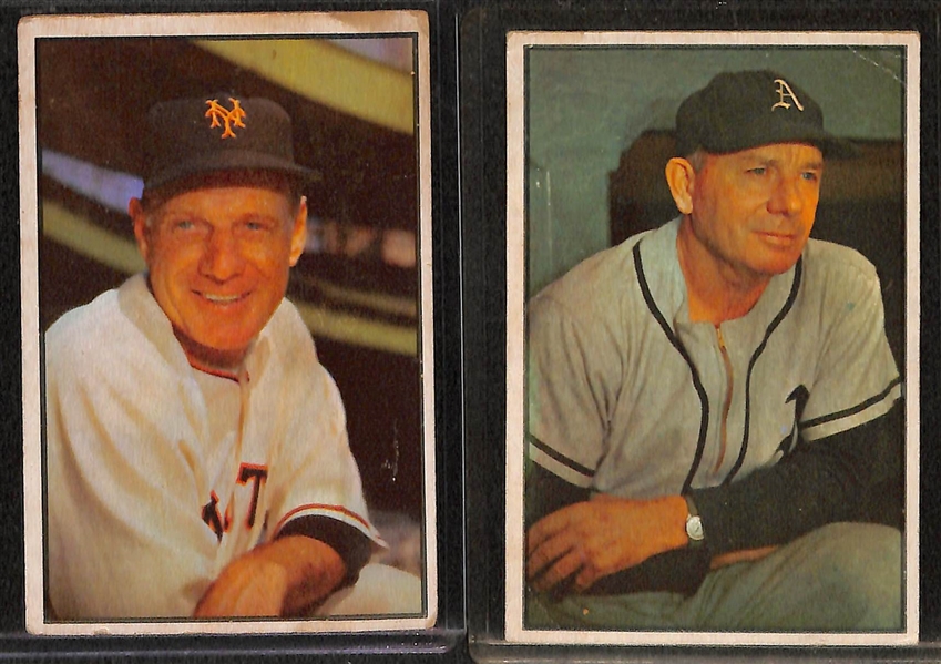 Lot of 40 Different 1950-1954 Bowman Baseball Cards w. 1950 Bob Lemon