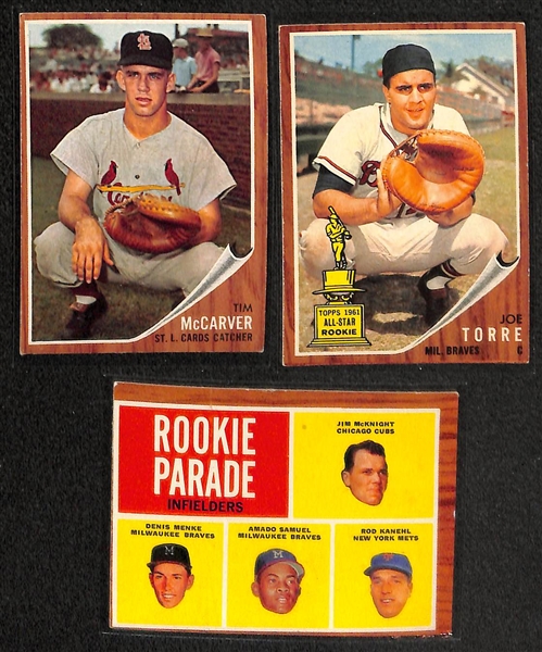 Lot of 130 Different 1962 Topps Baseball Cards w. Early Wynn