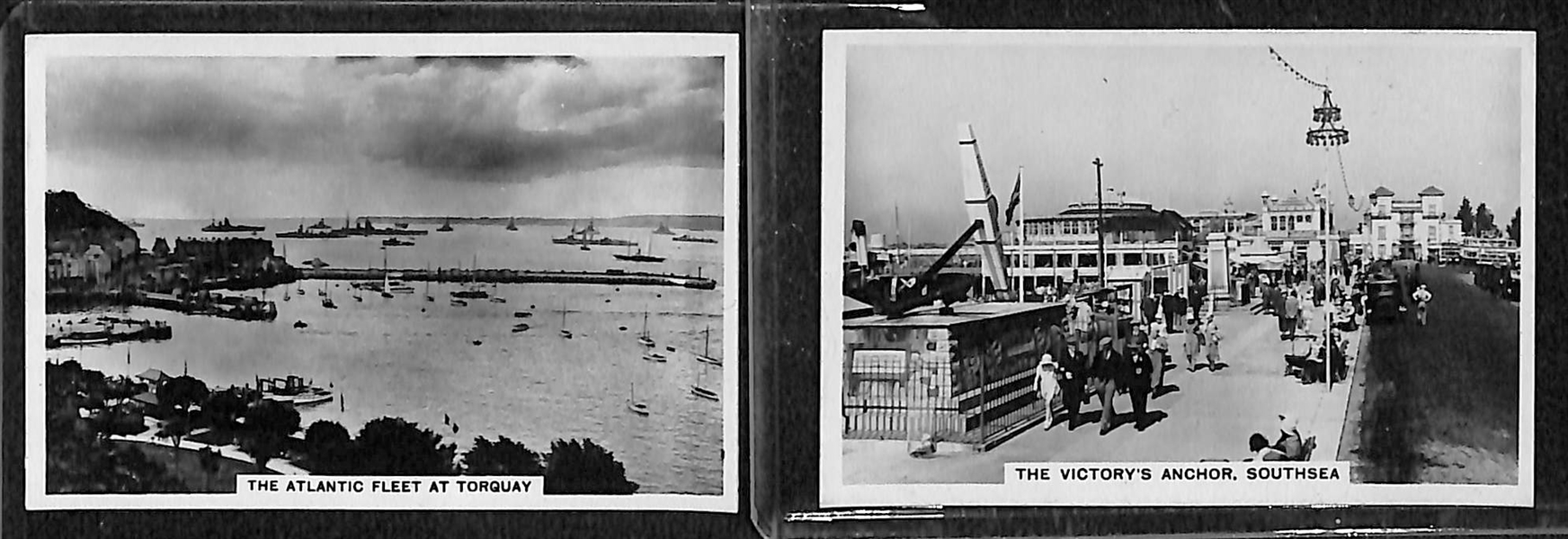 Lot of 40 1920-1930s Scenery Cigarette Cards