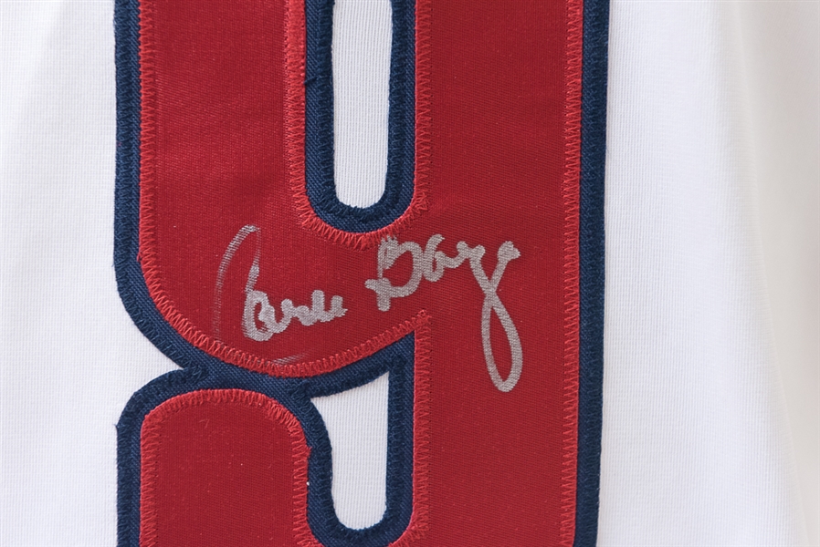 Carlos Baerga Signed Cleveland Indians Style Jersey (JSA COA)