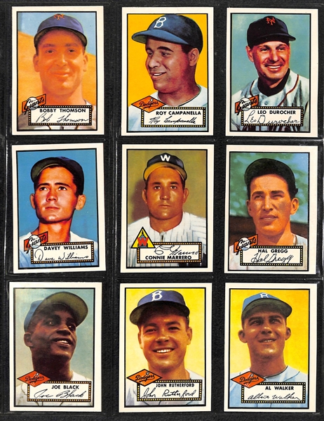 Topps Baseball 1952 Reprint Set in Album - Printed in 1983
