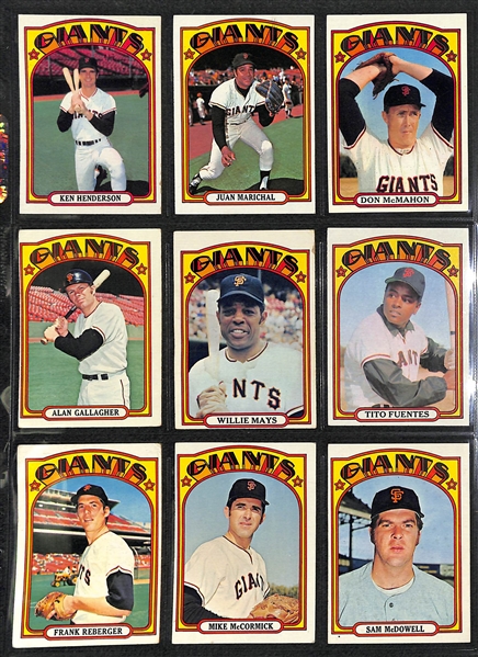 1972 Topps Baseball Complete Set of 787 Cards