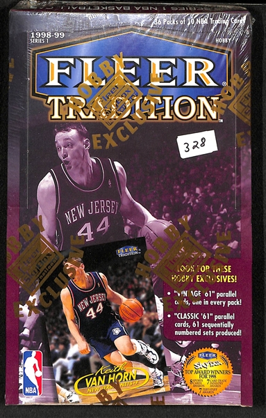 1998-99 Fleer Tradition Series 1 Sealed Basketball Hobby Box