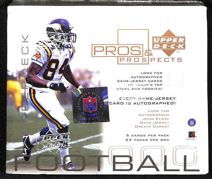 2000 Upper Deck Pros & Prospects Unopened Wax Box (Tom Brady's Rookie Year)
