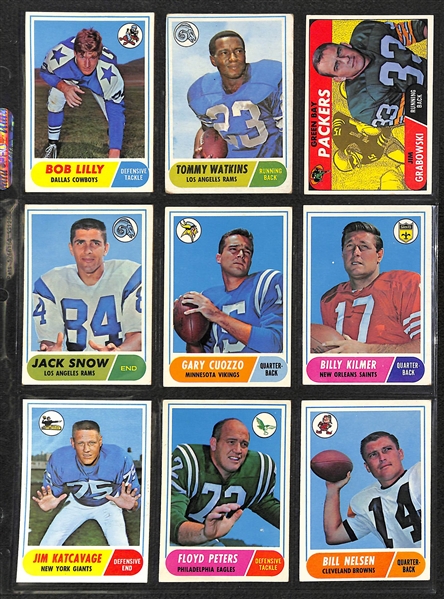 1968 Topps Football Complete Set of 219 Cards