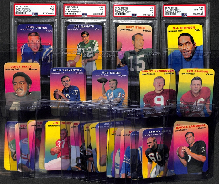 1970 Topps Super Glossy Complete Set of 33 Cards