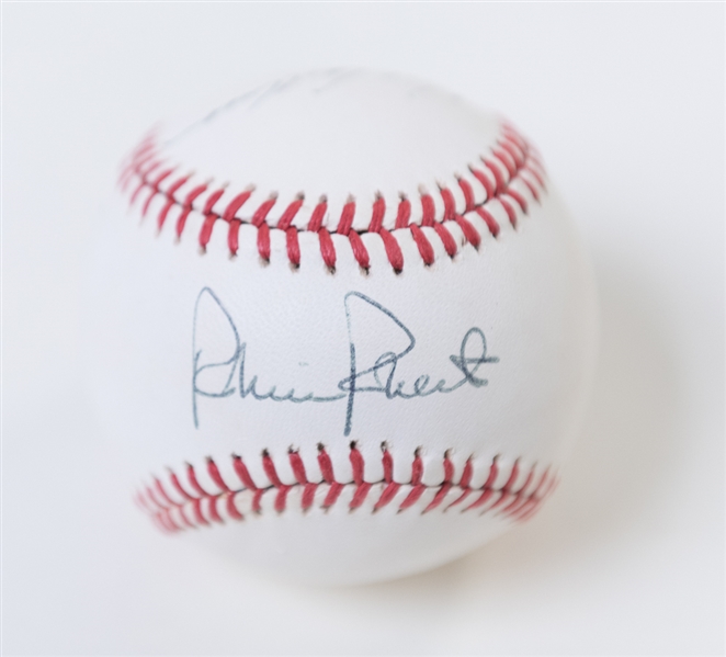 Phillies HOFer Signed Baseball Signed By Schmidt, Ashburn, and Roberts (JSA COA)
