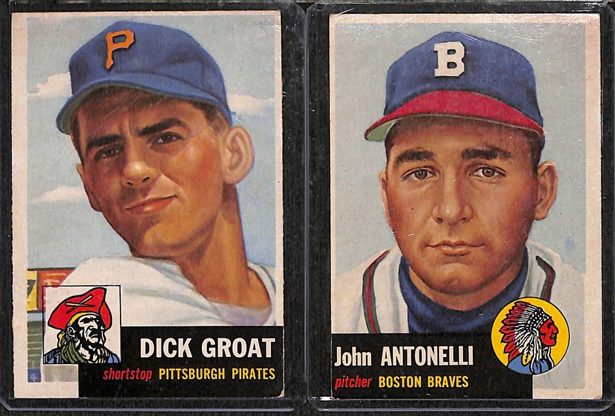 Lot of 37 - 1953 Topps Baseball Cards w. Dick Groat