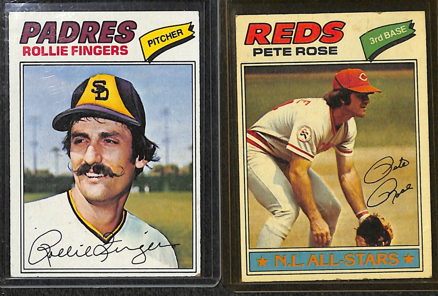 Lot of 90 - 1977-79 Topps Baseball Cards w. Pete Rose