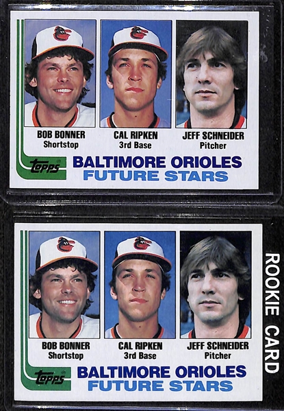 Lot of 27 - 1980-82 Topps & Fleer Baseball Rookie Cards w. (3) 1980 Henderson & (2) 1982 Ripken