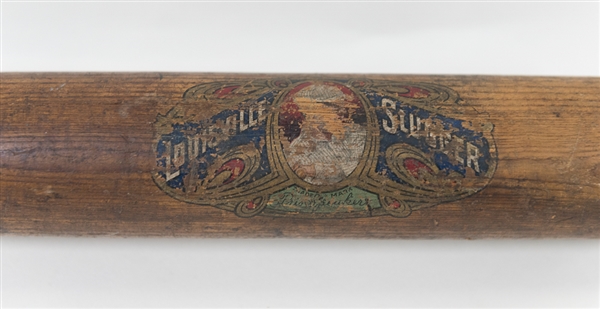 Early 1900s Louisville Slugger H&B Tris Speaker Decal Bat (~34)