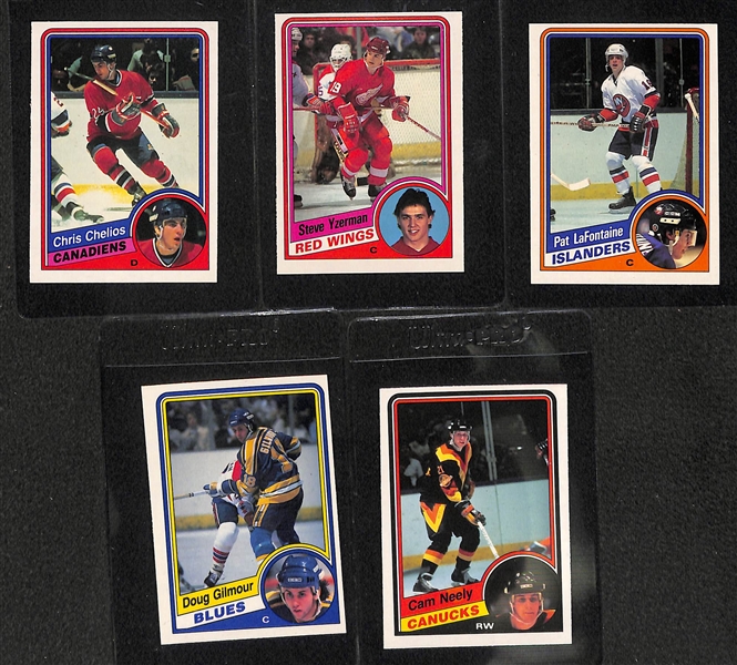1984-85 OPC Hockey Complete Set (396 cards) w/ Yzerman, Gilmour, Chelios, Neely, & LaFontaine Rookies!