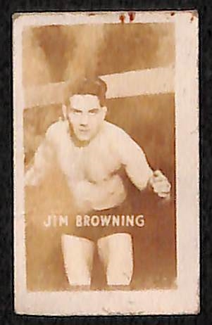 Lot of (5) 1948 Topps Magic Boxing Cards w/ Gene Tinney, Jack Sharkey
