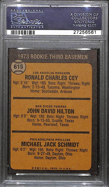 1973 Topps Mike Schmidt Rookie PSA 7 (NM)