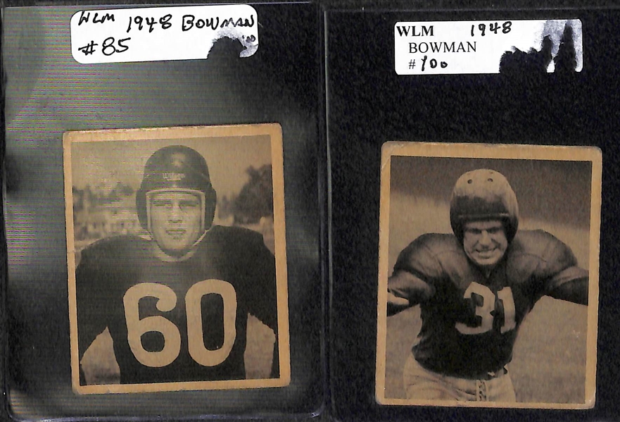 1948 Bowman Football Lot of (9) Cards w/ Steve Van Buren BVG 2.5 Rookie!