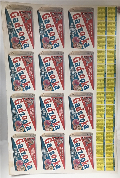 1979 Wacky Packages Series One Uncut Sheet 