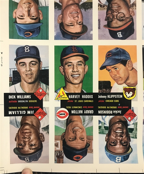 Lot of 3 - Uncut Sheets of 1991 Topps 1953 Archives Set
