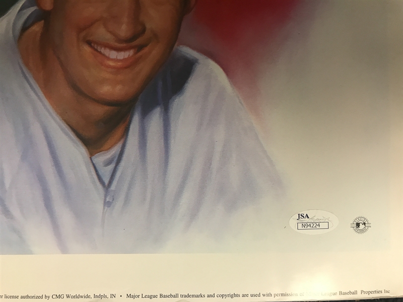Hank Aaron Signed 500 Home Run Club Poster (JSA COA) - Approx. 27 x 29)