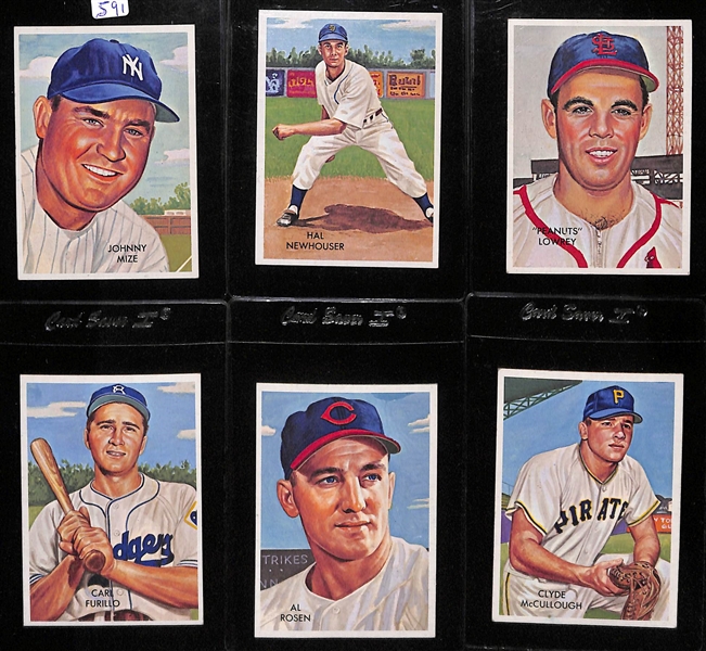 Very Rare 1973 Reprint Lot (this lot contains 6 of the 8 card set) Which Are Believed To Have Been Handed Out at a Banquet 