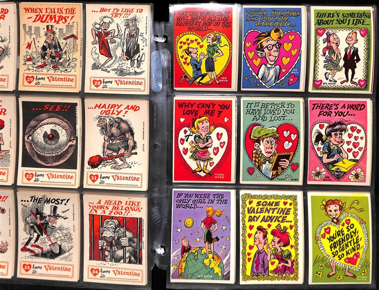 1959 Topps Funny Valentine Set and 1961 Donruss Idiot Card Set