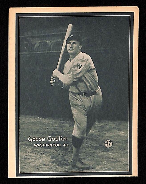1931 W517 Hall of Famer Lot (Grove, Ott, & Goslin)