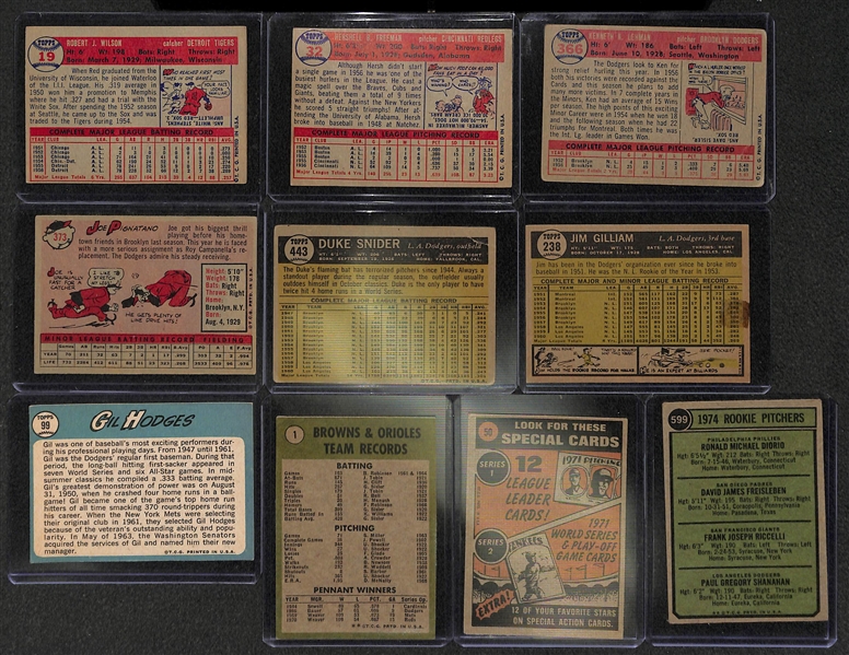 Lot of 17 Baseball & Football Cards w. 1952 Bowman Andy Pafko