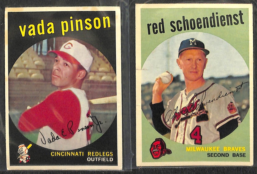 Lot of 90 - 1959 Topps Baseball Cards w. Orlando Cepeda