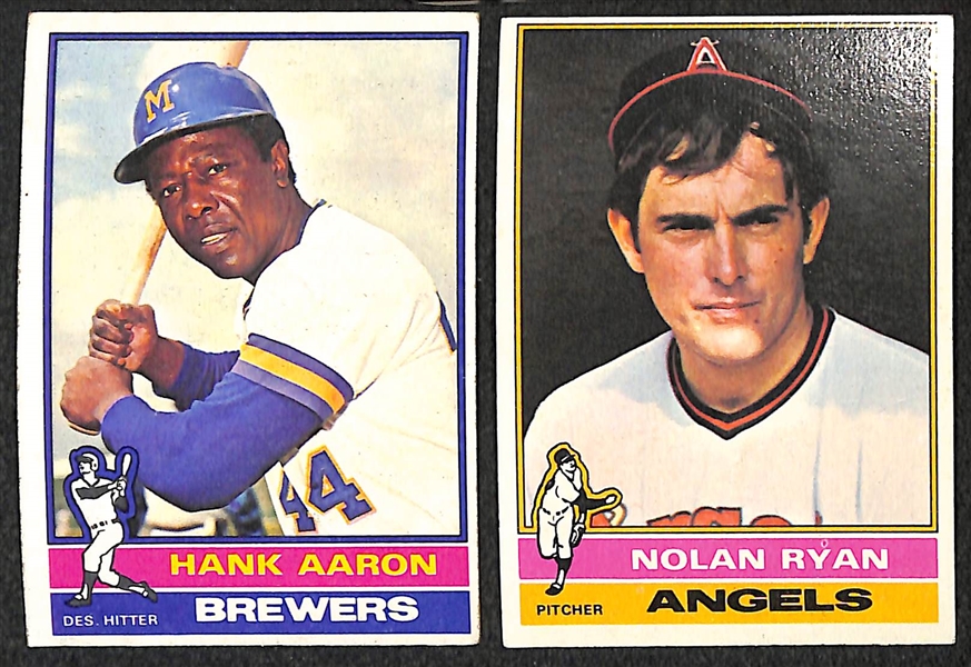 1976 & 1977 Topps Baseball Complete Sets - 660 Cards Each Set