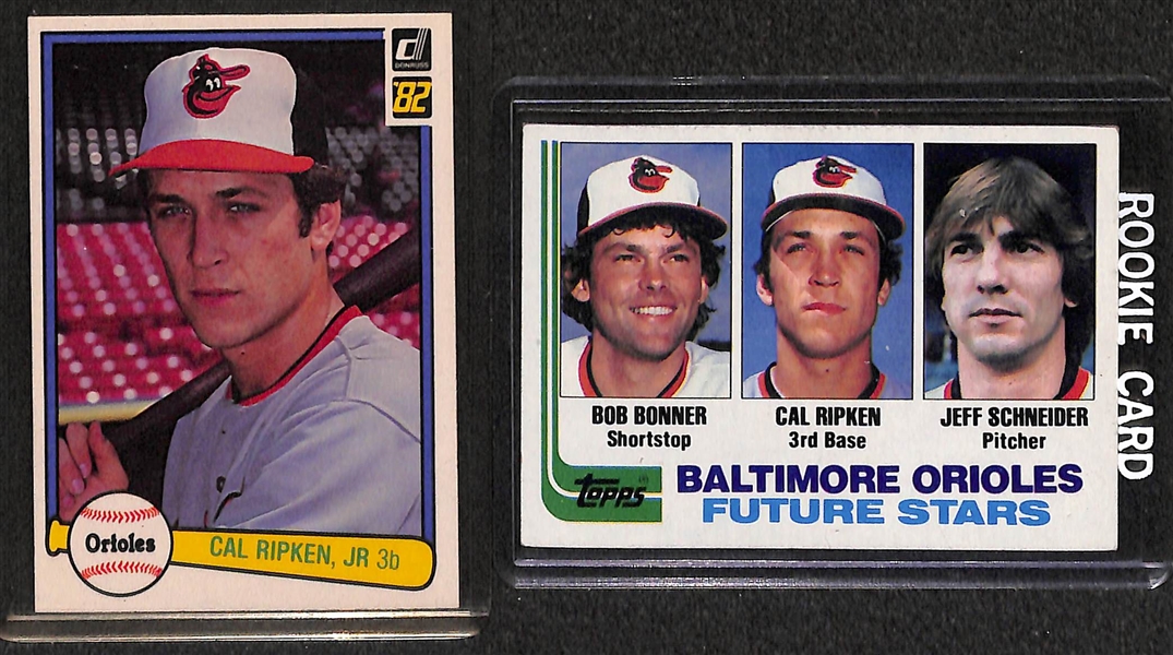 Lot of 2 Complete Sets - 1982 Topps & Donruss Baseball w. Cal Ripken Jr. Rookie Cards